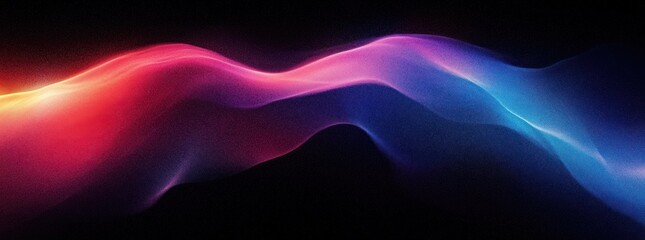 Poster - Abstract Colorful Gradient Background with Smooth Wave Shape and Noise Texture for Dynamic Design