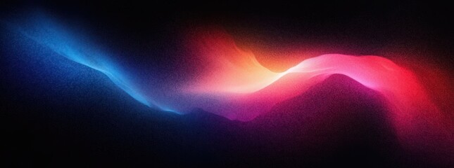Poster - Bright Neon Abstract Colorful Gradient Wave Background with Glowing Texture and Ethereal Light Effect