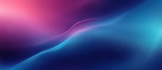 Poster - Gradient Background Blue Purple Magenta Pink Black Abstract Noise Texture Dynamic Neon Retro Light Design
