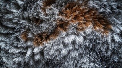 close-up seamless pattern of chinchilla fur known for softness and dense texture