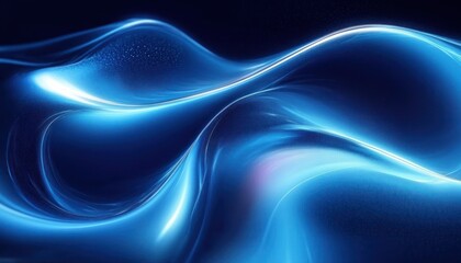 Abstract Blue Wave Background for Business and Technology Design