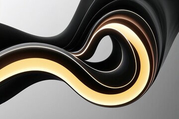 Dynamic Fluid Light Design Modern Graphic Aesthetics in Bright and Dark Tones