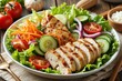 Grilled Chicken Salad with Fresh Vegetables