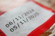 © Towfiqu Barbhuiya  - Closeup of expiry date on a packet