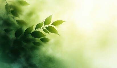 Aufkleber - Abstract Soft Focus Green Nature Background with Light and Texture