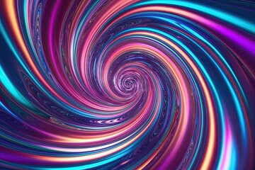 Poster - Vibrant Holographic Swirls in Stunning 3D Layouts for Immersive Backgrounds and Banners