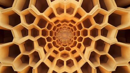 Wall Mural - minimalist geometry honeycomb