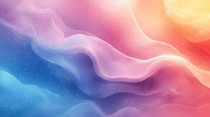 Poster - Soft hues of pink, blue, and orange dance together, creating a serene ambience full of tranquility and inspiration. This artistic blend captivates the viewer with its gentle transitions
