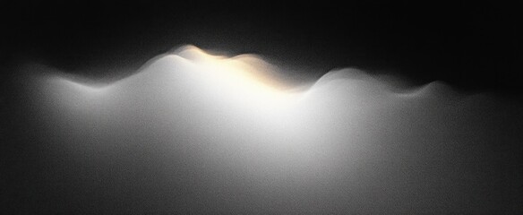 Poster - Monochrome Abstract Gradient Black and White Noise Texture Background for Modern Design
