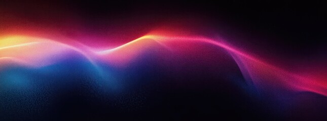 Poster - Abstract Gradient Color Background Vibrant Smooth Wave Dynamic Texture Design