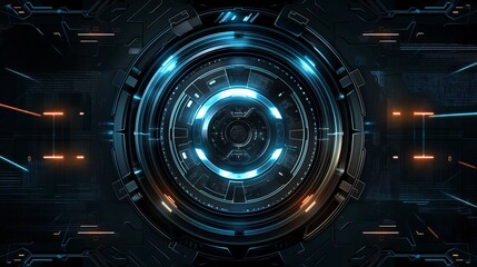 Fototapete - futuristic digital technology background