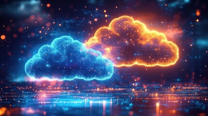 Aufkleber - Digital Transformation Through Cloud Migration with Data Networking and Infrastructure Management