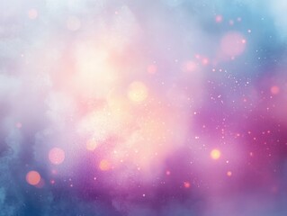 Aufkleber - Sparkling Light Background with Colorful Bokeh and Dreamy Glow