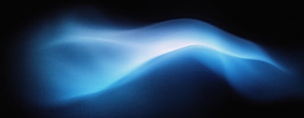 Aufkleber - Glowing Blue Gradient Abstract Background with Dark Texture and Smooth Curves for Dynamic Minimalistic Design