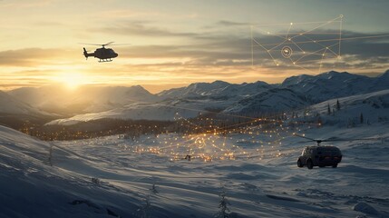 Poster - networked devices monitoring temperature and wildlife in an arctic tundra ecosystem visualized with 