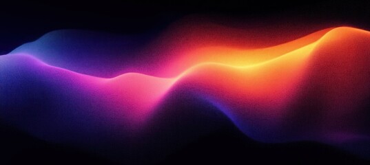 Aufkleber - Abstract Neon Gradient Background with Glowing Texture in Purple Red Black for Vibrant Design