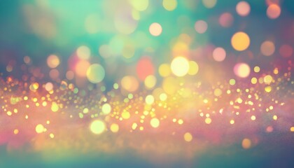 bright abstract background of glitter vintage lights. sparkling colorful glowing bokeh confetti