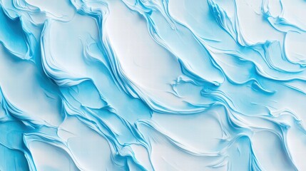Poster - Abstract Blue and White Swirls of Texture for Modern Background