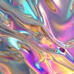 Poster - Abstract Colorful Fluid Background with Light Reflections and Swirls