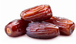 © Fazila - Big dates isolated. Dry date fruits heap, medjool, medjoul or majhool