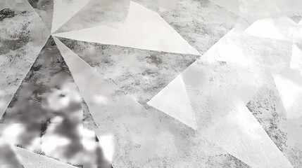 Sticker - A light gray carpet with a triangular design, featuring complex pen drawings, illusory wallpaper portraits, fine line details, plaster, wallpaper, ai generative. Illusory. Illustration