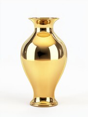 Wall Mural - Gold Vase on White Surface