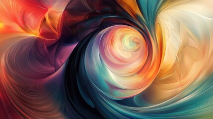 Poster - eclipse, displaying a fusion of colors as they radiate from the center of a darkened sphere.