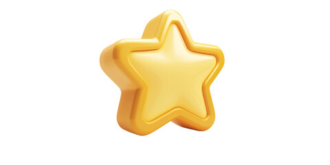 golden 3d star icon