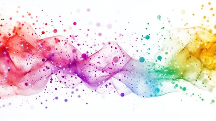 Poster - chain, featuring interconnected nodes and vibrant energy flows in a spectrum of colors