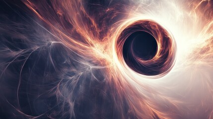 Poster - eclipse, displaying a fusion of colors as they radiate from the center of a darkened sphere.