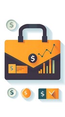 Poster - Modern Business Finance Flat Art Design