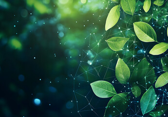 Wall Mural - ai and energy efficiency, with a focus on sustainability. environment concept.