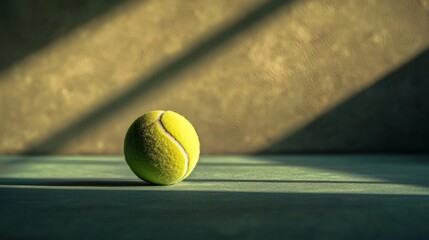 macro detail yellow tennis ball in the field wallpaper