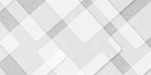 Poster - Abstract modern white, gray with grunge effect pattern geometric luxury gradient line background random square shape. 3d shadow modern design template background. layered geometric triangle shapes.