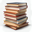 © candy - Stacked Books Isolated on White Background