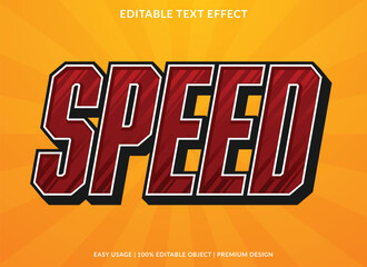 Poster - speed editable text effect template use for logotype title and headline sticker