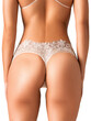 © panophotograph - High-waisted bridal panties made from eco-friendly organic silk with lace side panels, designed to provide shaping and comfort while remaining