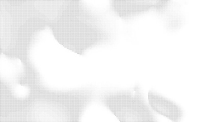 Aufkleber - Abstract halftone with black and white gradient. grunge texture for blend effect, multiply and overlay, paper textured background, vector illustration