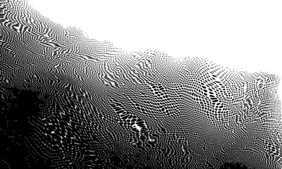 Aufkleber - Black on white background. Black and white dissolve halftone grunge effect. Vector Illustration. Pixelated dissolve gradient
