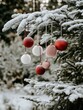 © Wachirasak Jamwimol - A clean white-style image of A cheerful elf hanging ornaments on a tree.