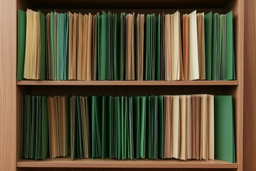 Poster - Tax payment confirmation slips organized neatly in a file cabinet