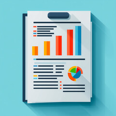 Poster - Illustration of a business concept with icons and vector elements for web design and technology