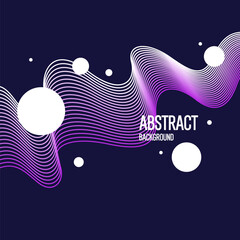 Poster - Abstract composition with dynamic and geometric shapes. Modern template for advertising, vector background for design.