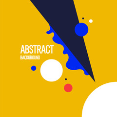 Poster - Abstract composition with dynamic and geometric shapes. Modern template for advertising, vector background for design.
