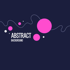 Poster - Abstract composition with dynamic and geometric shapes. Modern template for advertising, vector background for design.