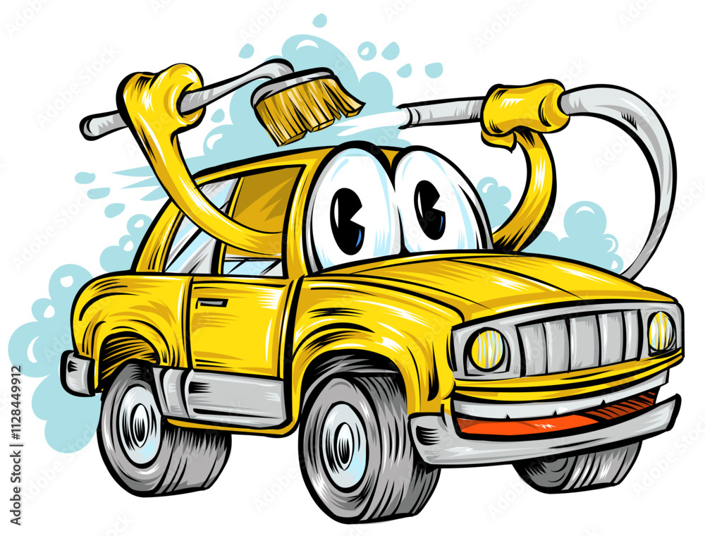 Gorgeous Yellow Car Wash, Landscape Nature Gorgeous Yellow Car Wash, Landscape Nature