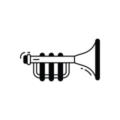 Wall Mural - Trumpet vector icon