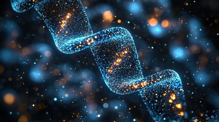 Poster - Cutting-Edge Research Team Analyzing Genetic Data Related to Cancer Using Advanced Technologies and Techniques