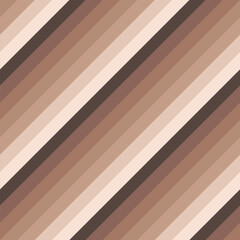 Wall Mural - Diagonal rainbow in brown mocha mousse color palette, Seamless repeating vector pattern, brown colors