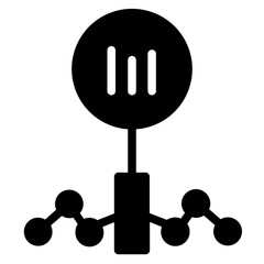 Poster - Chart Diagram Seo Glyph Icon